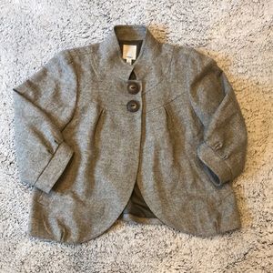 Halogen Wool Short Cape Jacket Size S
